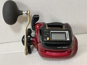 釣具 リール SHIMANO SLS 小船XH SUPER SHIP 800XH 中古品 沖釣り 船釣り ベイトリール シマノ 