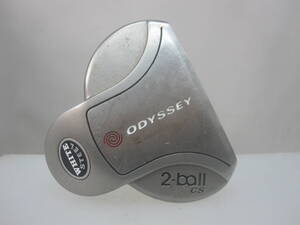 ★9)パター・オデッセイ 2ボール「ODYSSEY/WHITE STEEL 2-Ball CS」/サイズ約）82㎝【32インチ】/総重量-約480g※グリップ劣化現状品■120