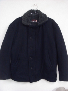 1203USAアメリカ製シップス アウトフィッターズSHIPS OUTFITTERSメルトンN-1デッキ ジャケットL旧USNネイビーNAVY IDEAL