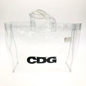 ◆CDG シーディージー ハンドバッグ◆ クリア PVC ロゴ コムデギャルソン ユニセックス bag 鞄