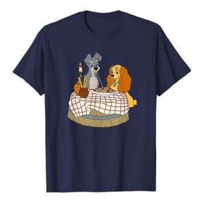 ディズニー わんわん物語 ネイビーA Ｔシャツ 2XL 