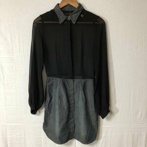 DIESEL XS ディーゼル ワンピース ひざ丈スカート One-Piece Medium Skirt 黒 / ブラック / X 灰 / グレー / 10015718