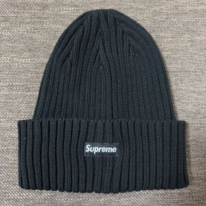 ほぼ新品 Supreme Overdyed Beanie Black Free 21ss 2021年 黒 ブラック オーバーダイド リブド ビーニー ニット帽 キャップ ボックスロゴ