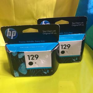 hp 純正 インクカートリッジ 129 未開封未使用品　ブラック 期限切れのジャンク扱い　2個セット