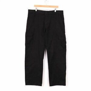 ディッキーズ ワークパンツ ペインターパンツ ワンポイントロゴ リラックスストレート メンズ 40×32サイズ ブラック Dickies