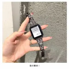 ❤️新品・未使用❤️ ビジュー ベルト アップルウォッチ バンド チェーン