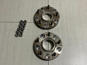 KICS キックス ワイドトレッドスペーサー 25mm ワイトレ 5H 5穴 PCD 114.3 ハブリングφ64 ホンダ CL7 FD2 等