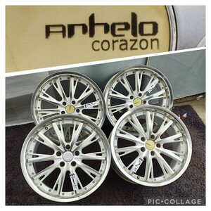 anhelo Corazon アネーロ コラソ19インチ×8.5J 9.5J +35 +38 5H PCD114.3ホイールのみ4本セット。ヴェルファイア マークX フーガ クラウン