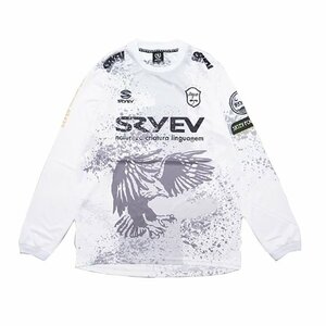 SRYEV (スライヴ) 長袖 プラクティスシャツ (XL) white | soccer futsal サッカー フットサル ホワイト 白 ドライ ロングスリーブ