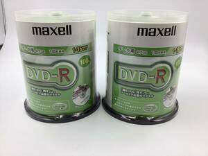 【2781】未開封 Maxell マクセル DVD-R 100枚 データ用 4.7GB 1回記録用 1-16 倍速記録 対応 2点セット