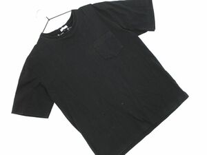 ネコポスOK a.v.v アーヴェヴェ ポケット Tシャツ sizeL/黒 ■◆ ☆ ehc8 メンズ