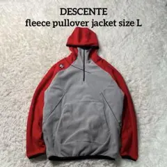 DESCENTE fleece pullover jacket size L