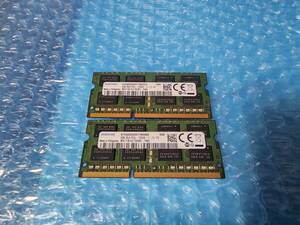 即決 SAMSUNG製 DDR3 8GB×2枚 合計16GB PC3L-12800S SO-DIMM 低電圧対応 送料120円～