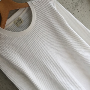 coen DAILY CLOTHING Waffle Thermal Long T-Shirt コーエン デイリークロージング ワッフル サーマル 長袖 Tシャツ M ホワイト 美品