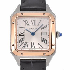 カルティエ CARTIER W2SA0012 サントス デュモン K18RG ベゼル クォーツ レディース 美品 内箱付き K#129062