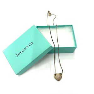 Y1639 1円スタート アクセサリー ネックレス TIFFANY ティファニー ハート ジャンク品　中古 訳あり