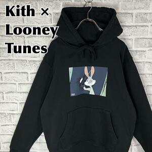 Kith × Looney Tunes キス × ルーニーテューンズ コラボパーカー バッグスバニー 冬服 秋服 古着 プルオーバー フーディ 希少 アニメ