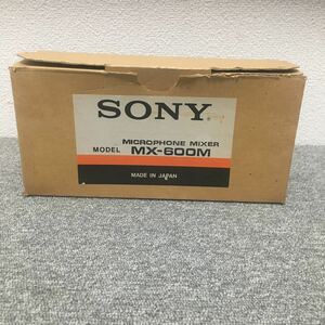昭和レトロ SONY ソニー マイクロホンミキサー　MX-600M箱付き 当時物 ＊未使用品