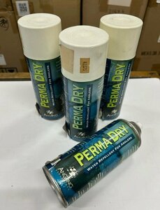 PERMA DRY WATER REPELLENT for ANGLERS/撥水スプレー　3本+無料分フタ無し1本セット