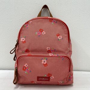 □47−2721 Cath kidston キャスキッドソン リュックサック バックパック レディース 赤 レッド 花柄 キャンバス カジュアル かわいい