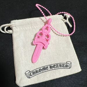 Chrome Hearts ダガーラバー ネックレス ピンク