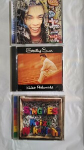 中西圭三「SINGLES」「STARTING OVER」「graffiti」中古ＣＤアルバム３枚