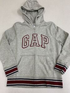 ■ＧＡＰ■新品■ロゴパーカー■１５０■グレー■ギャップ■ジップアップ■人気のタイプ21●1-1