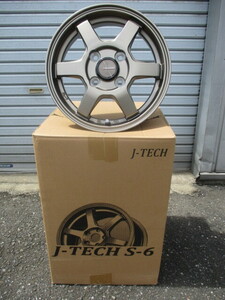 新品■J-TEHC Ｓ-6■13×4.0J＋43 100-4H■ホイール4本セット■ピクシスエポックバモスライフekワゴンプレオアルトミラ軽自動車