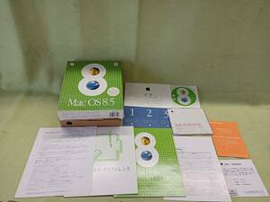 QAZ13767★Mac OS 2点セット オペレーティングシステム ソフトウェア　漢字Talk　7.5　CD　Mac OS 8.5 CD　もろ箱　説明書付属