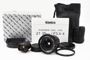 【超美品 動作確済】Konica M-Hexanon Dual Lens 21-35mm f3.4-4 MF Lens for Leica M コニカ ヘキサノン #0136