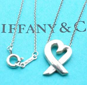 Tiffany & Co ティファニー ラビングハート パロマピカソ ネックレス スターリングシルバー925 銀 3.2g 3277