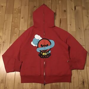 BAPE × KAWS Bendy Octopus フルジップ パーカー Sサイズ a bathing ape full zip hoodie MILO カウズ マイロ エイプ ベイプ NIGO i18