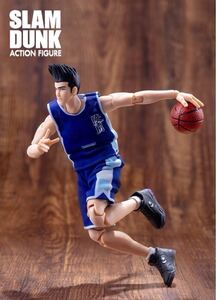 激レア 【即納】スラムダンク 1/10 可動フィギュア 仙道彰 7号 青ユニフォーム 陵南 SLAMDUNK ACTION FIGURE 非s.h.figuarts figma青シャツ