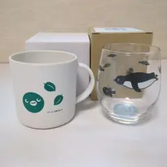 スイカペンギン マグカップ＆グラス セット