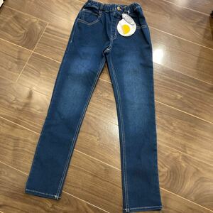 新品タグつき　moujonjonムージョンジョン　デニムパンツ140