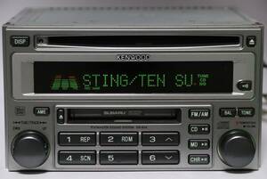 新車外し■KENWOOD スバル純正 MD/CD GX-404 K