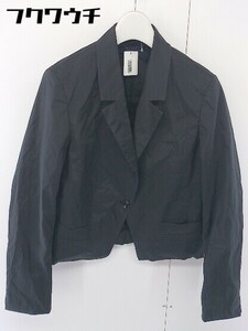 ◇ COMME CA DU MODE コムサデモード 薄手 1B 長袖 テーラードジャケット サイズ 9 ブラック レディース