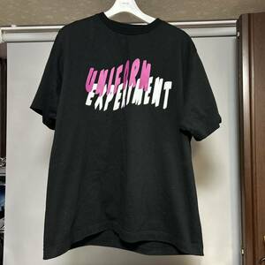 サイズ2 uniform experiment S/S GRAPHIC WIDE TEE ソフネット fcrb Bristolブリストル fragment Tシャツ 黒