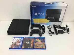 ●営AD907-100 【初期化済み】 SONY ソニー Playstation4 プレイステーション4 CUH-1000A 本体 500GB ソフト 太鼓の達人 他 セット