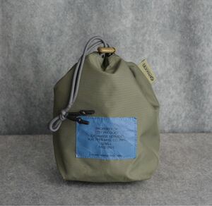 N.HOOLYWOOD × OUTDOOR PRODUCTS DRAWSTRING BAG （KHAKI） / エヌハリウッド アウトドアプロダクツ コラボ ナイロン バッグ （カーキ）