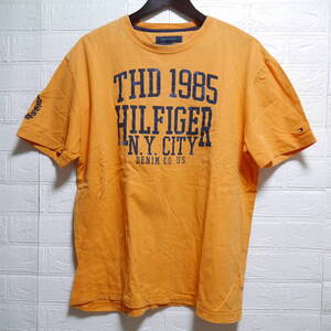 A585 ◇ TOMMY HILFIGER | トミーヒルフィガー　半袖シャツ　オレンジ　中古　サイズＬ/Ｇ