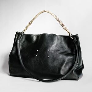 初期 Maison Martin Margiela マルタンマルジェラ パイソンレザー 11 トートバッグ アーティザナル アーカイブ バッグ 四つタグ 蛇革