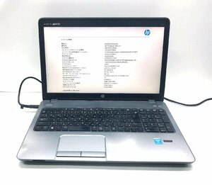 NT: HP Probook 450　G1 Core i5-4200M 2.50GH /メモリ：4GB/HD：320GB/ 無線/マルチ/ノートパソコン