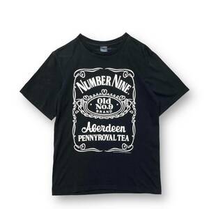 03SS NUMBER (N)INE カート期 Jack Daniel’s T-Shirt ジャック ダニエル 半袖Tシャツ ブラック SIZE 3 ナンバーナイン 店舗受取可