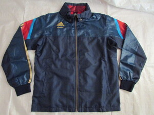 Mサイズ USED品 アディダス プロフェッショナル メッシュ裏地 ウインド ウオーム ジャケット ジャンパー adidas professional 