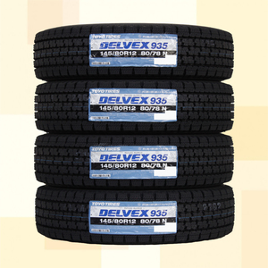 145/80R12 80/78N スタッドレスタイヤ TOYO トーヨー DELVEX 935 23年製 正規品 145R12 6PR 相当 送料無料 4本税込 \16,600より 1