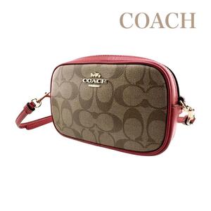 希少美品COACH コーチ　ショルダーバッグ　ベルトバッグ　シグネチャー