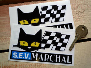 海外　限定品　送料込み SEV MARCHAL GT40 Sticker Decal セブ マーシャル カッティング ステッカー 115mm × 60mm 2枚セット　ステッカー