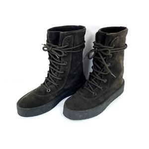 【入手困難品】YEEZY SEASON2 CREPE BOOT BLACK size41 （26cm-26.5cm）ブラウン レースアップ スエード ブーツ