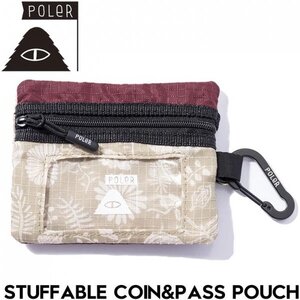 【送料無料】コインケース 財布 パスケース POLeR ポーラー STUFFABLE COIN&PASS POUCH 243MCV0141 SAG 日本代理店正規品